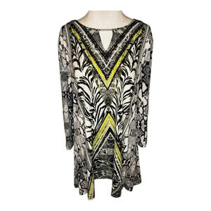 JM Collection Women's Geometric‎ Print Blouse Multicolor Size Large